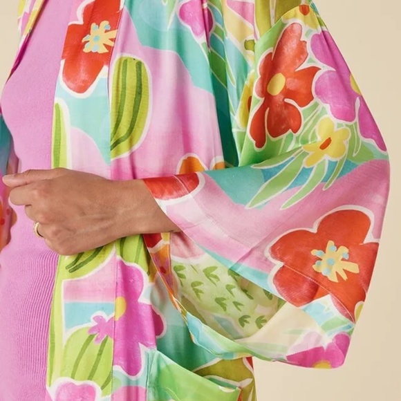 Free People Spell Margi Hour Maxi Robe Size S/M $240 Belt Is Missing - Picture 4 of 5